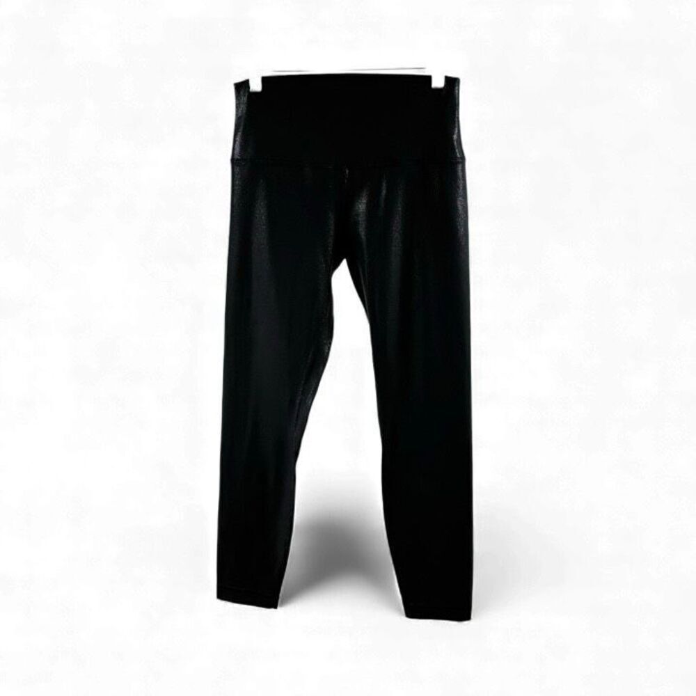 Lululemon Align High Rise in Black Shimmery Size 8